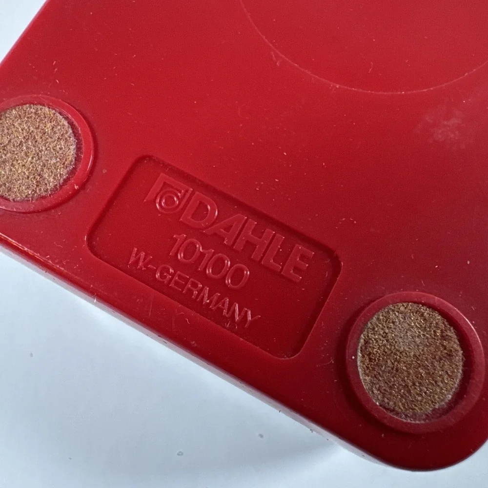 Vintage Dahle Red Paper Clip Holder Dispenser Made In Germany Desk Accessory